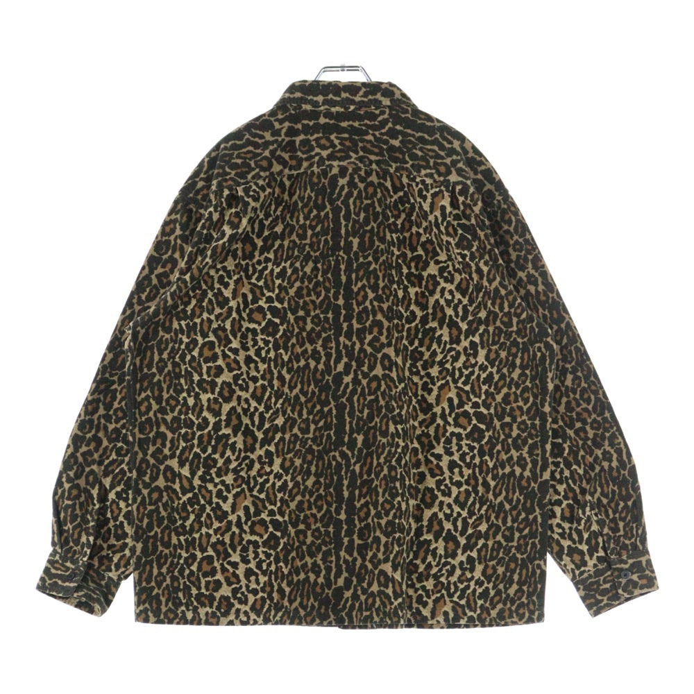 SUPREME(シュプリーム) 25AW Flannel Pajama Shirt Leopard フランネル パジャマ シャツ レオパード 長袖シャツ イエロー