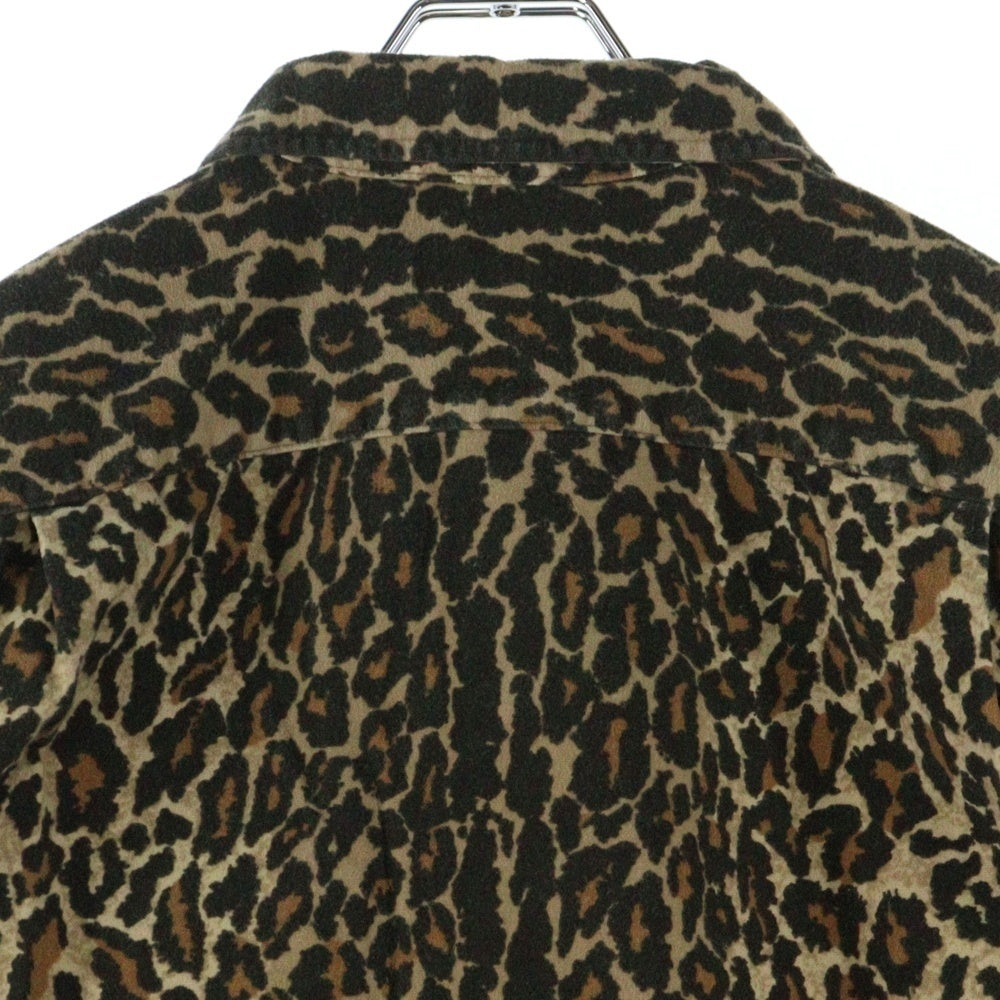 SUPREME(シュプリーム) 25AW Flannel Pajama Shirt Leopard フランネル パジャマ シャツ レオパード 長袖シャツ イエロー