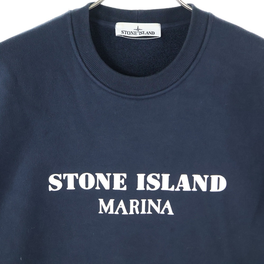 STONE ISLAND(ストーンアイランド) フロントプリント スウェットシャツ トレーナー ネイビー 7915671X6