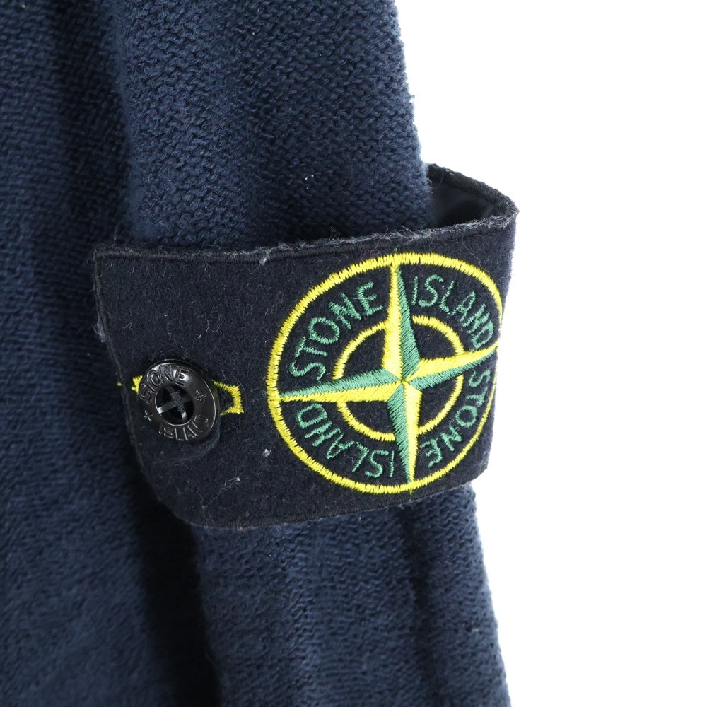 STONE ISLAND(ストーンアイランド) ニット クルーネックセーター 袖ロゴワッペン ネイビー 8015504B0