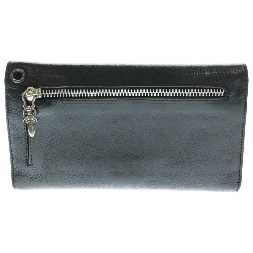 CHROME HEARTS(クロムハーツ) WAVE ウェーブ レザーウォレット 財布 ブラック BCA375