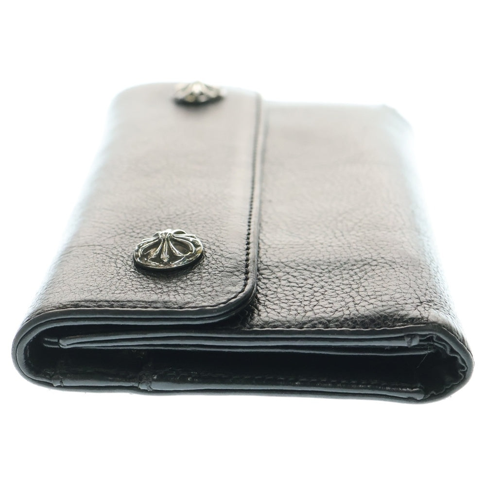 CHROME HEARTS(クロムハーツ) WAVE ウェーブ レザーウォレット 財布 ブラック BCA375