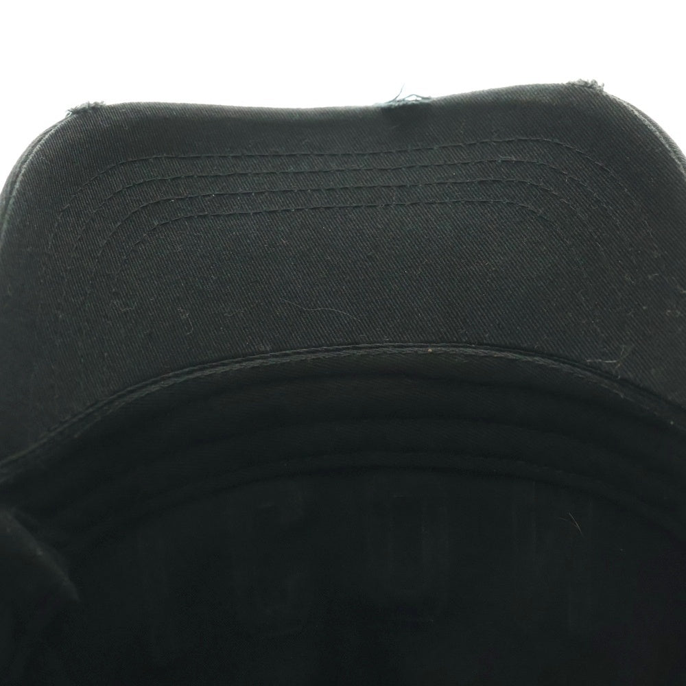 DSQUARED2(ディースクエアード) ICON SLOGAN CAP ロゴ刺繍 ベースボールキャップ 帽子 ブラック