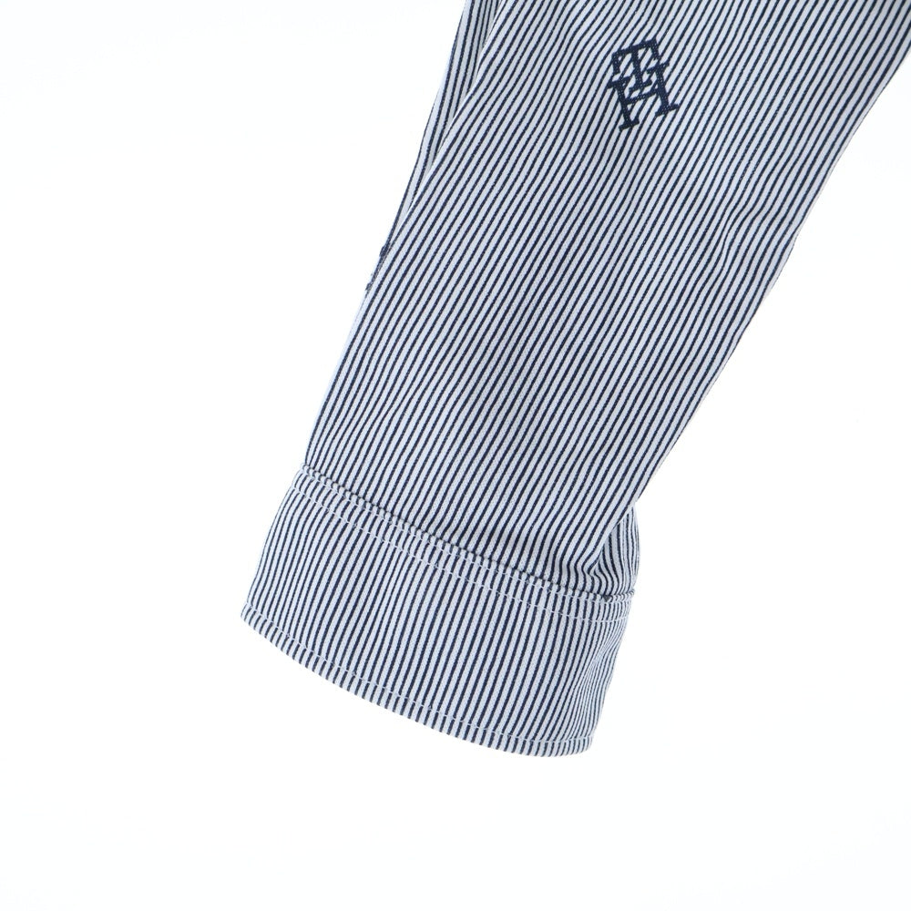 TOMMY HILFIGER(トミーヒルフィガー) Shirt ALLOVER MONOGRAM SHIRT モノグラム キッズ 長袖シャツ ホワイト/ネイビー KB0KB08522