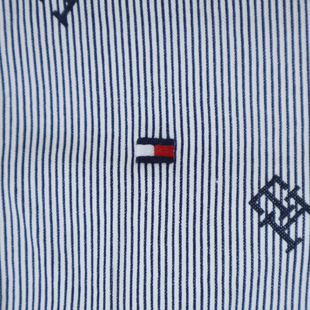 TOMMY HILFIGER(トミーヒルフィガー) Shirt ALLOVER MONOGRAM SHIRT モノグラム キッズ 長袖シャツ ホワイト/ネイビー KB0KB08522