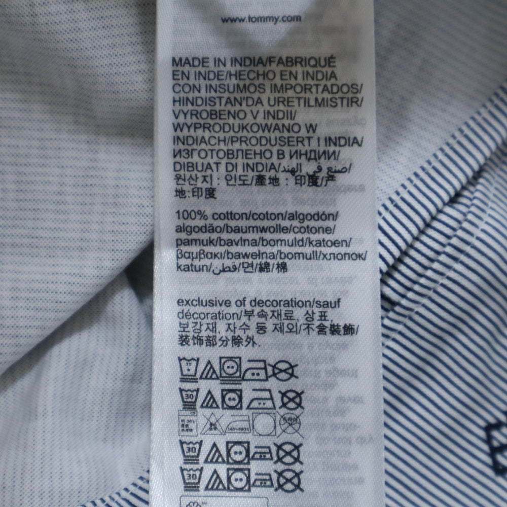 TOMMY HILFIGER(トミーヒルフィガー) Shirt ALLOVER MONOGRAM SHIRT モノグラム キッズ 長袖シャツ ホワイト/ネイビー KB0KB08522