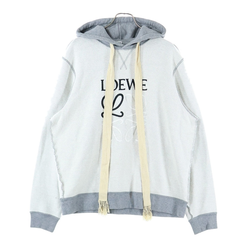 LOEWE(ロエベ) 21SS アナグラム エンブロイダリー インサイド アウト パーカー グレー H6109110CR