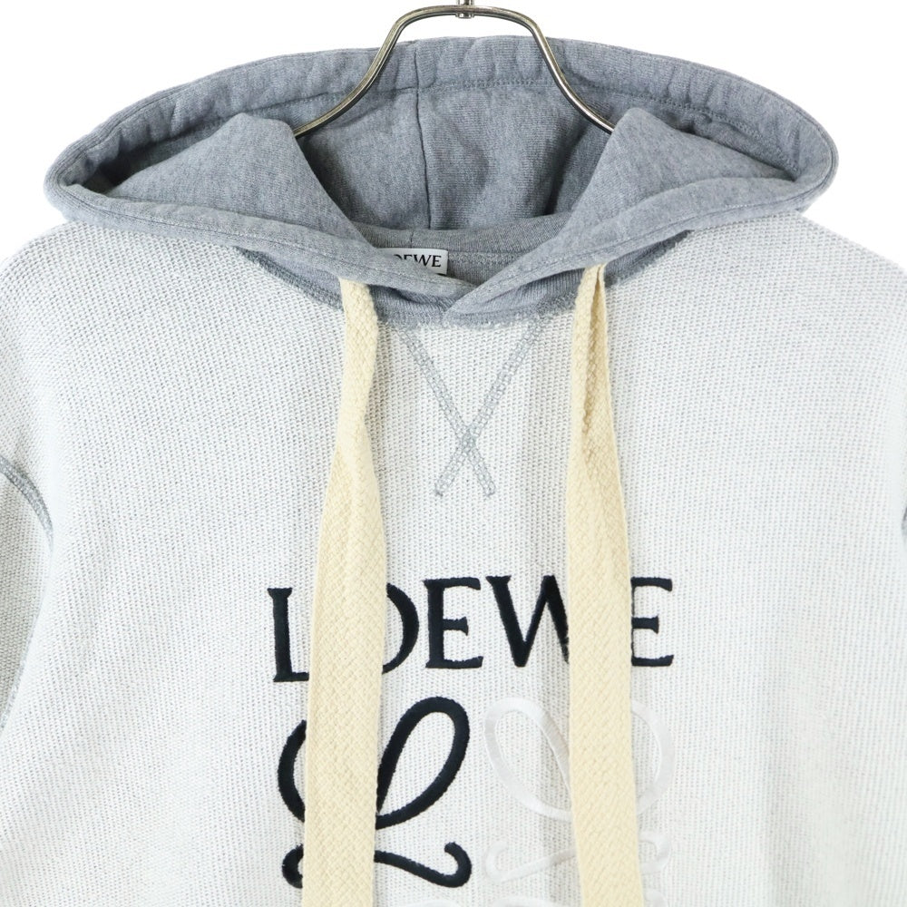 LOEWE(ロエベ) 21SS アナグラム エンブロイダリー インサイド アウト パーカー グレー H6109110CR
