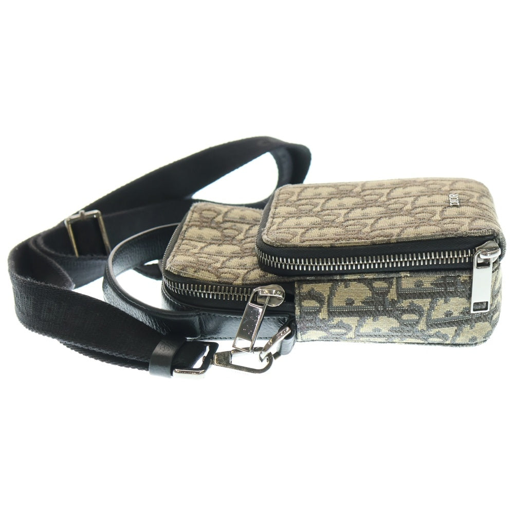 DIOR(ディオール) RIDER MICRO PORCH ライダー マイクロポーチ オブリーク 総柄 ショルダーバッグ マルチカラー 11-BO-0292