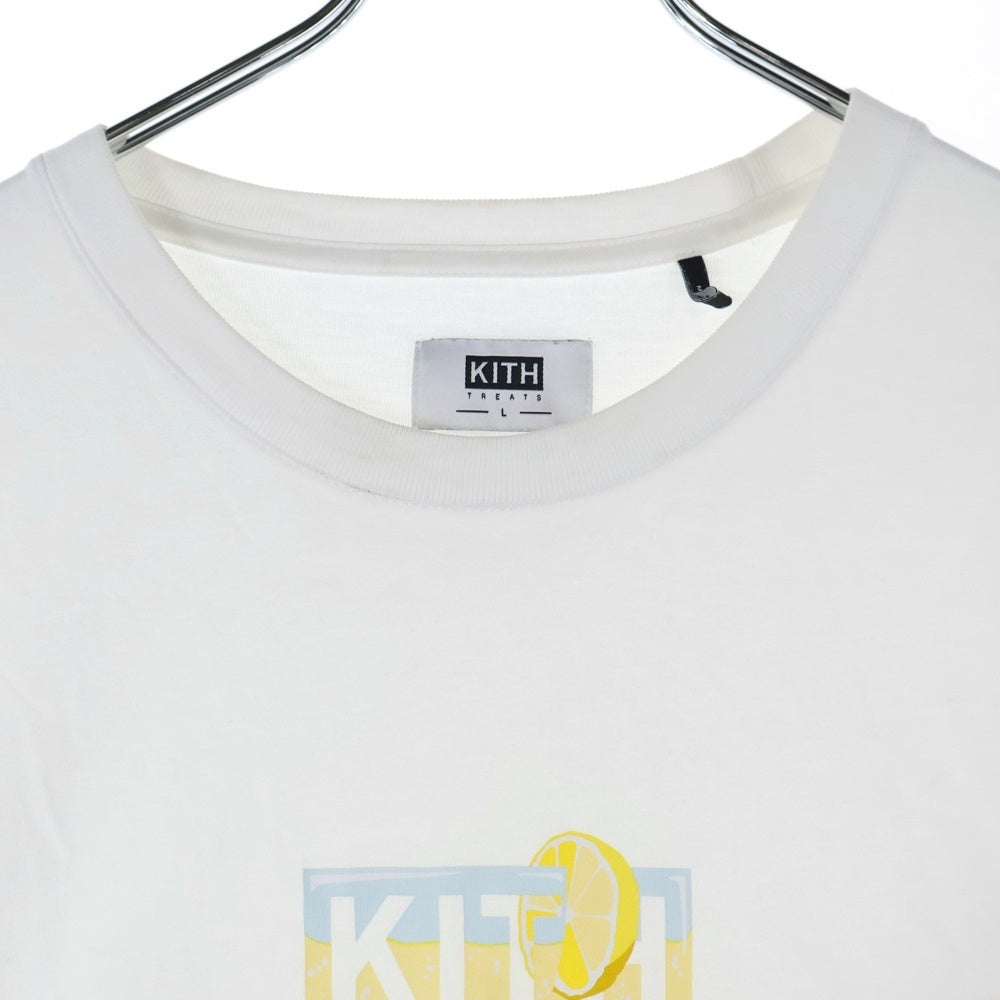 KITH(キス) 21AW Treats Lemon Box Logo Tee トリーツ レモンボックスロゴ半袖Tシャツ ホワイト 21-071-066-0001