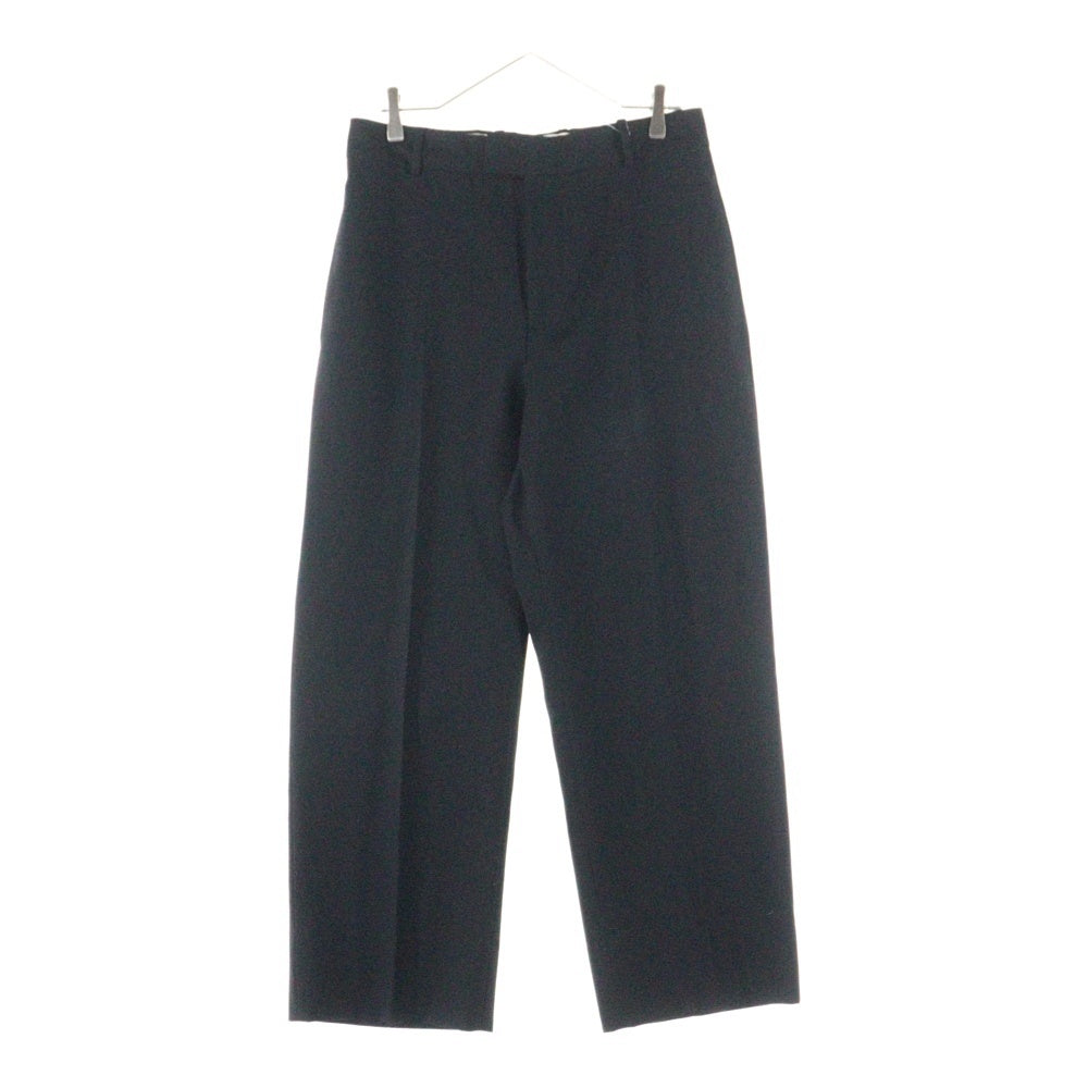 Alexander McQueen(アレキサンダーマックイーン) Black pleat-front trousers センタープリーツ トラウザーパンツ スラックス ブラック 735154 QUU82
