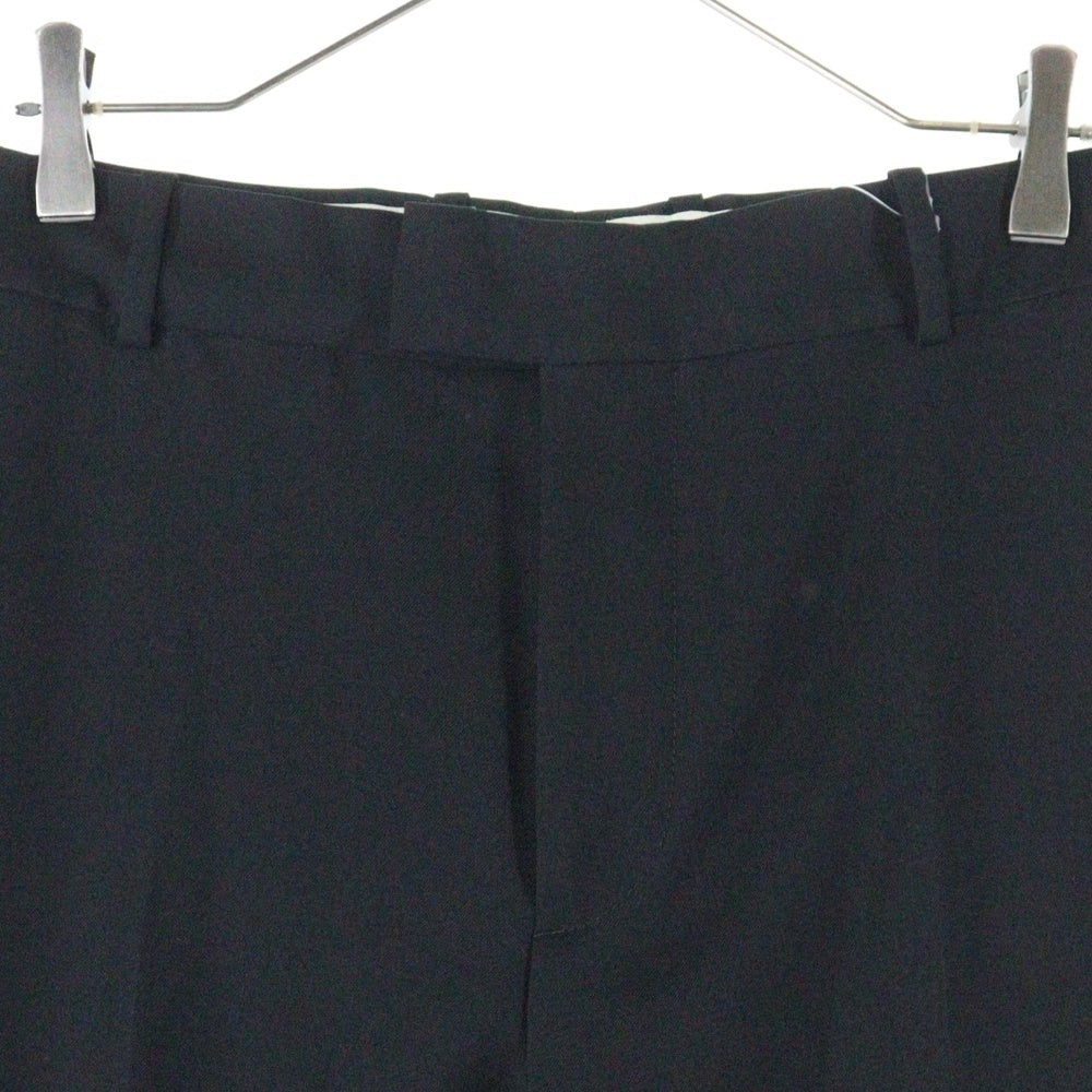 Alexander McQueen(アレキサンダーマックイーン) Black pleat-front trousers センタープリーツ トラウザーパンツ スラックス ブラック 735154 QUU82