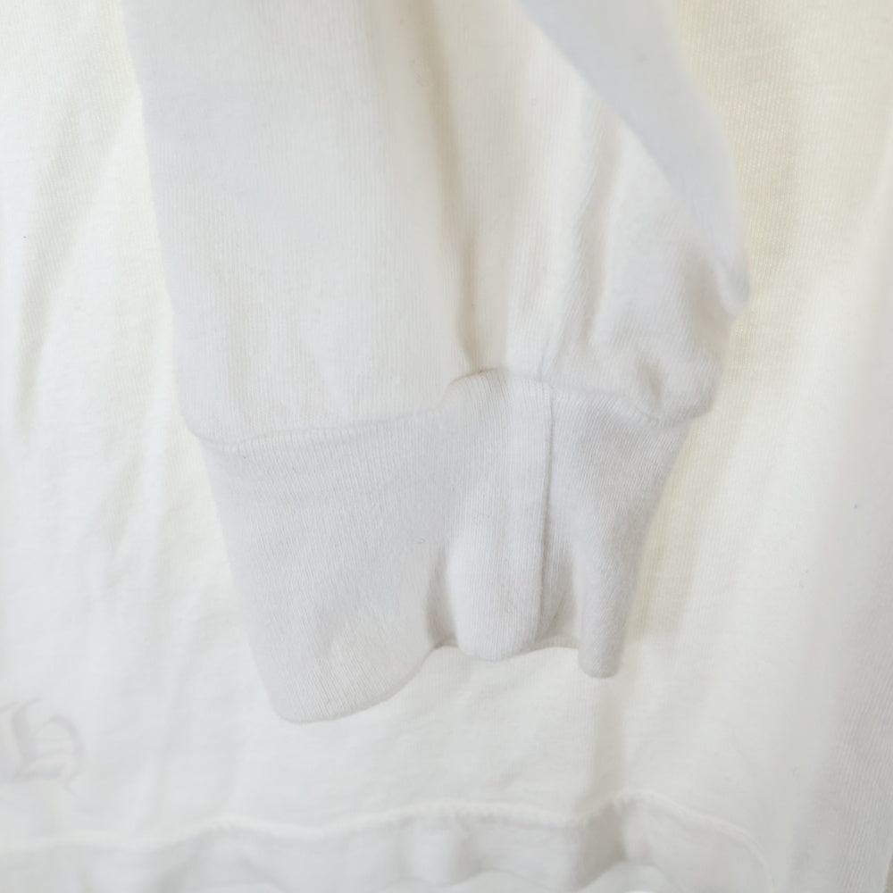 CHROME HEARTS(クロムハーツ) Vertical Logo Tee ヴァーティカルロゴプリント クルーネック 長袖Tシャツ ホワイト