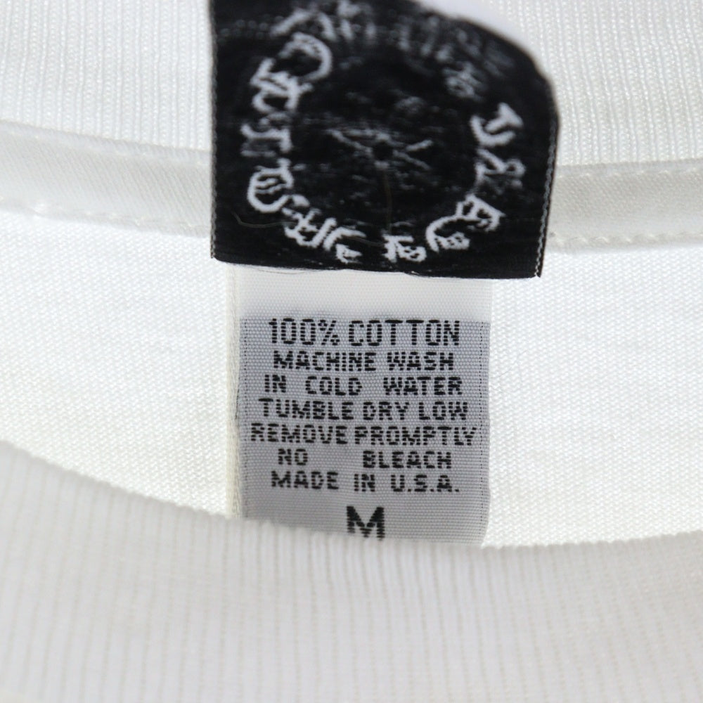 CHROME HEARTS(クロムハーツ) OLD バックスクロールラベルプリント クルーネック 長袖Tシャツ ホワイト