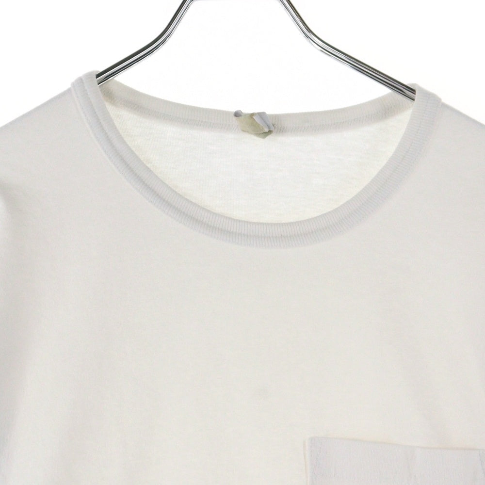 CHROME HEARTS(クロムハーツ) YNOT L/S TEE フロントロゴ刺繍 袖CHクロス刺繍 クルーネック 長袖Tシャツ ホワイト