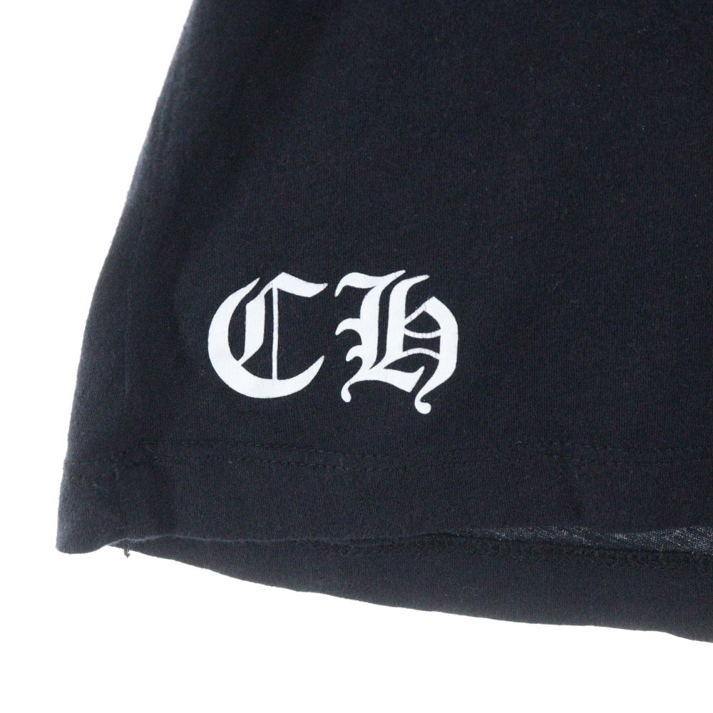 CHROME HEARTS(クロムハーツ) CH PLUS バックCHプラスプリント クルーネック 半袖Tシャツ ブラック レディース