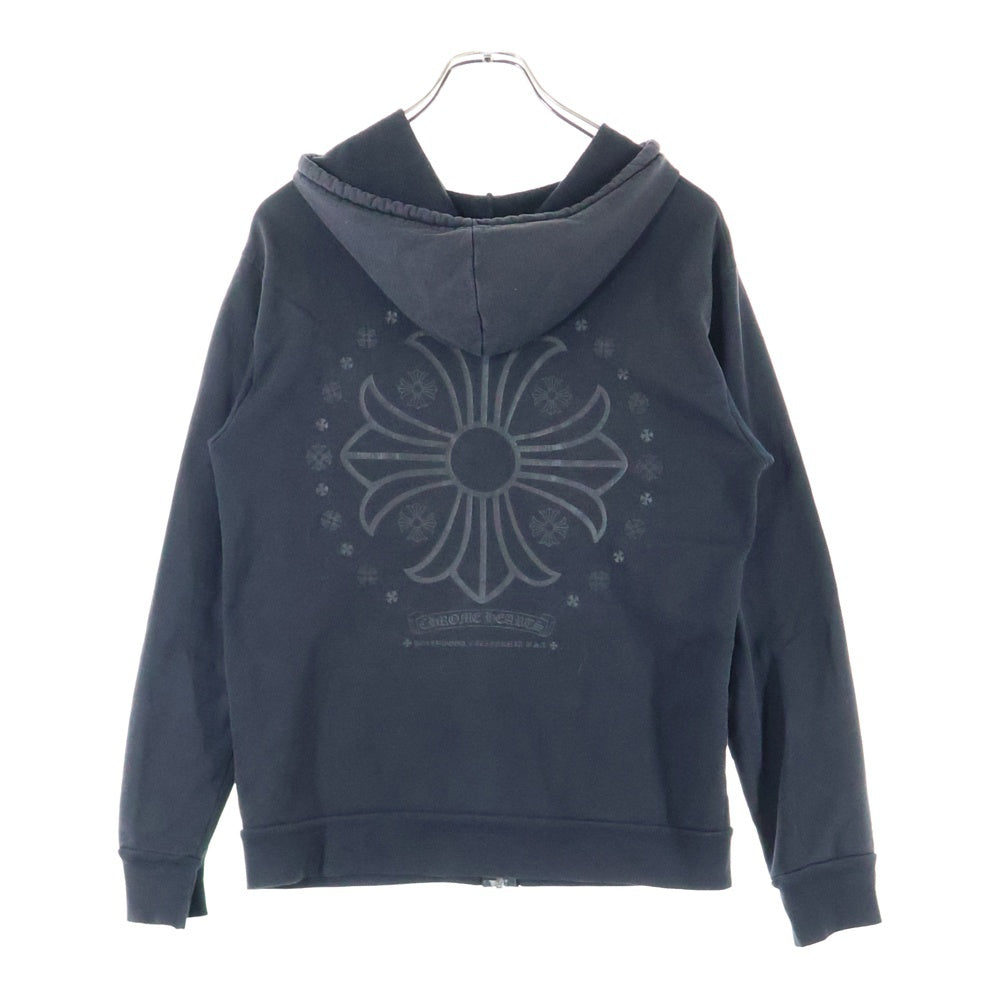 CHROME HEARTS(クロムハーツ) CH PLUS バックCHプラスプリント ダガージップ パーカー ブラック