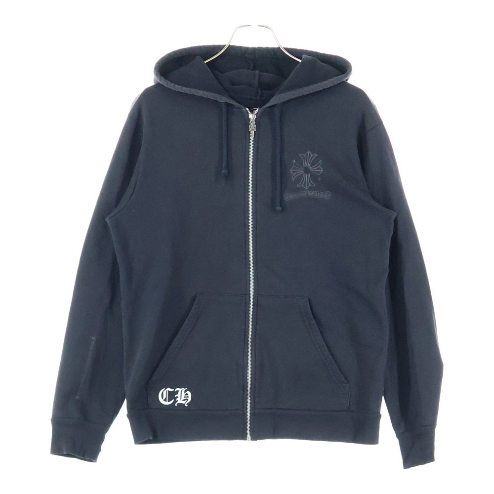 CHROME HEARTS(クロムハーツ) CH PLUS バックCHプラスプリント ダガージップ パーカー ブラック