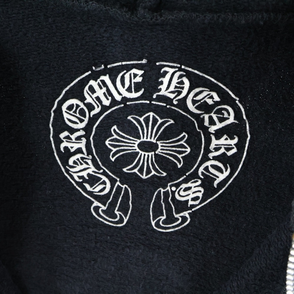 CHROME HEARTS(クロムハーツ) CH PLUS バックCHプラスプリント ダガージップ パーカー ブラック