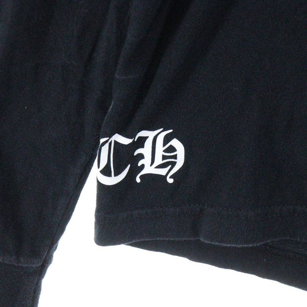 CHROME HEARTS(クロムハーツ) STR バックラージスタープリント クルーネック 長袖Tシャツ ブラック