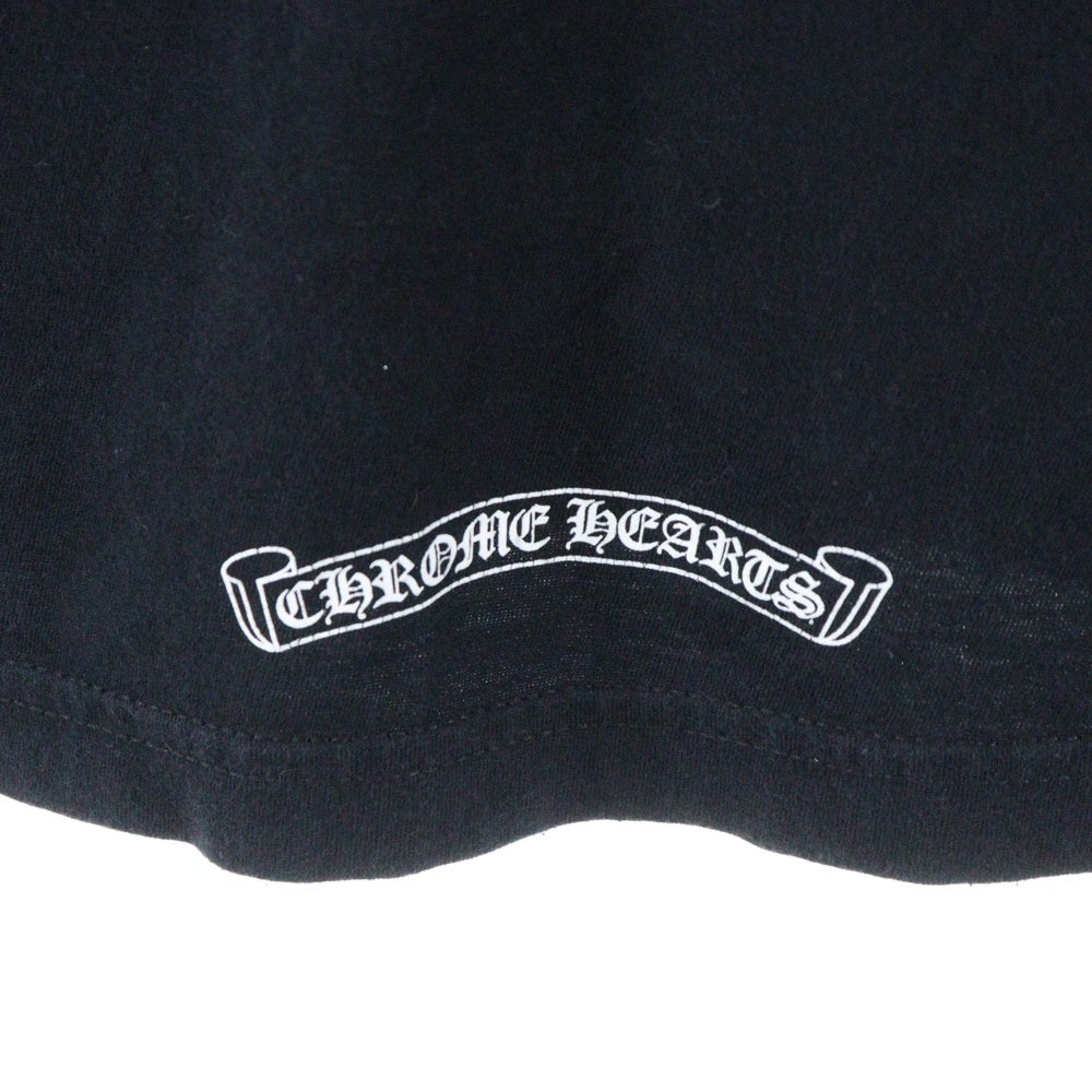 CHROME HEARTS(クロムハーツ) STR バックラージスタープリント クルーネック 長袖Tシャツ ブラック