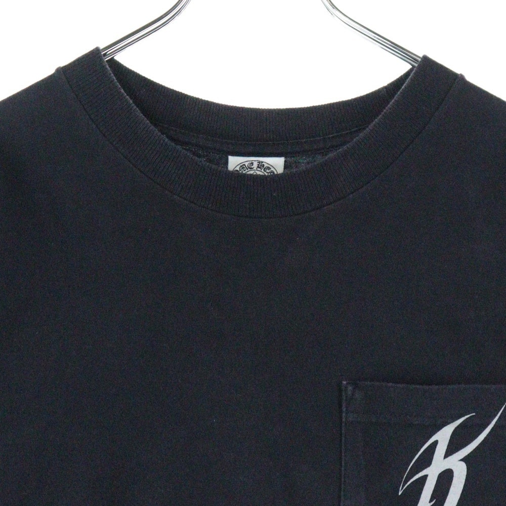 CHROME HEARTS(クロムハーツ) ×KYOSUKE HIMURO CH T-SHRT HMR 氷室京介15周年 バッククロスプリントクルーネック 半袖Tシャツカットソー ブラック