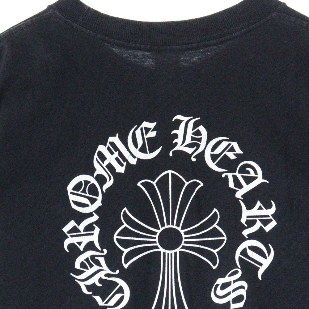 CHROME HEARTS(クロムハーツ) ×KYOSUKE HIMURO CH T-SHRT HMR 氷室京介15周年 バッククロスプリントクルーネック 半袖Tシャツカットソー ブラック