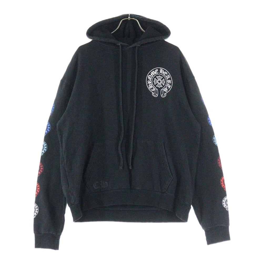 CHROME HEARTS(クロムハーツ) Multi Color Horseshoe マルチホーシュープリント プローバーパーカー ブラック