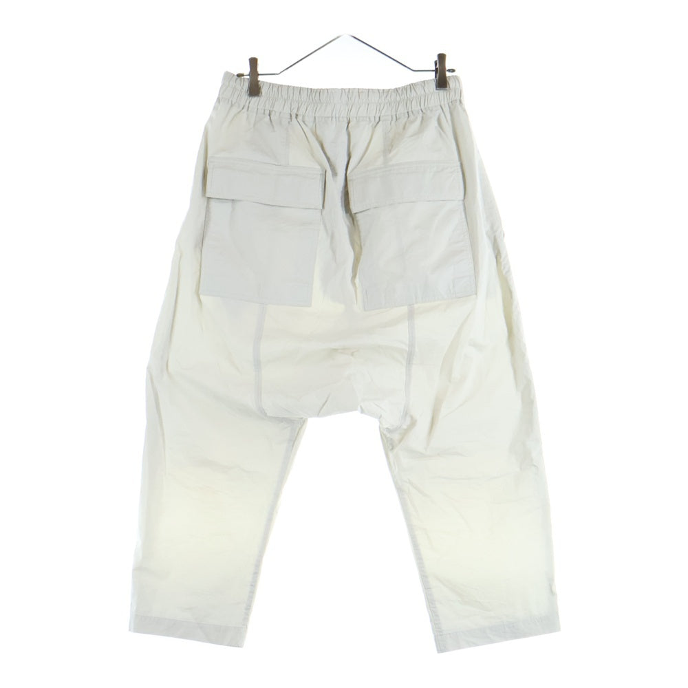 DRKSHDW(ダークシャドウ) 21SS Drawstring cropped pants ドローストリングクロップドパンツ サルエルパンツ ホワイト RU21S6381-P