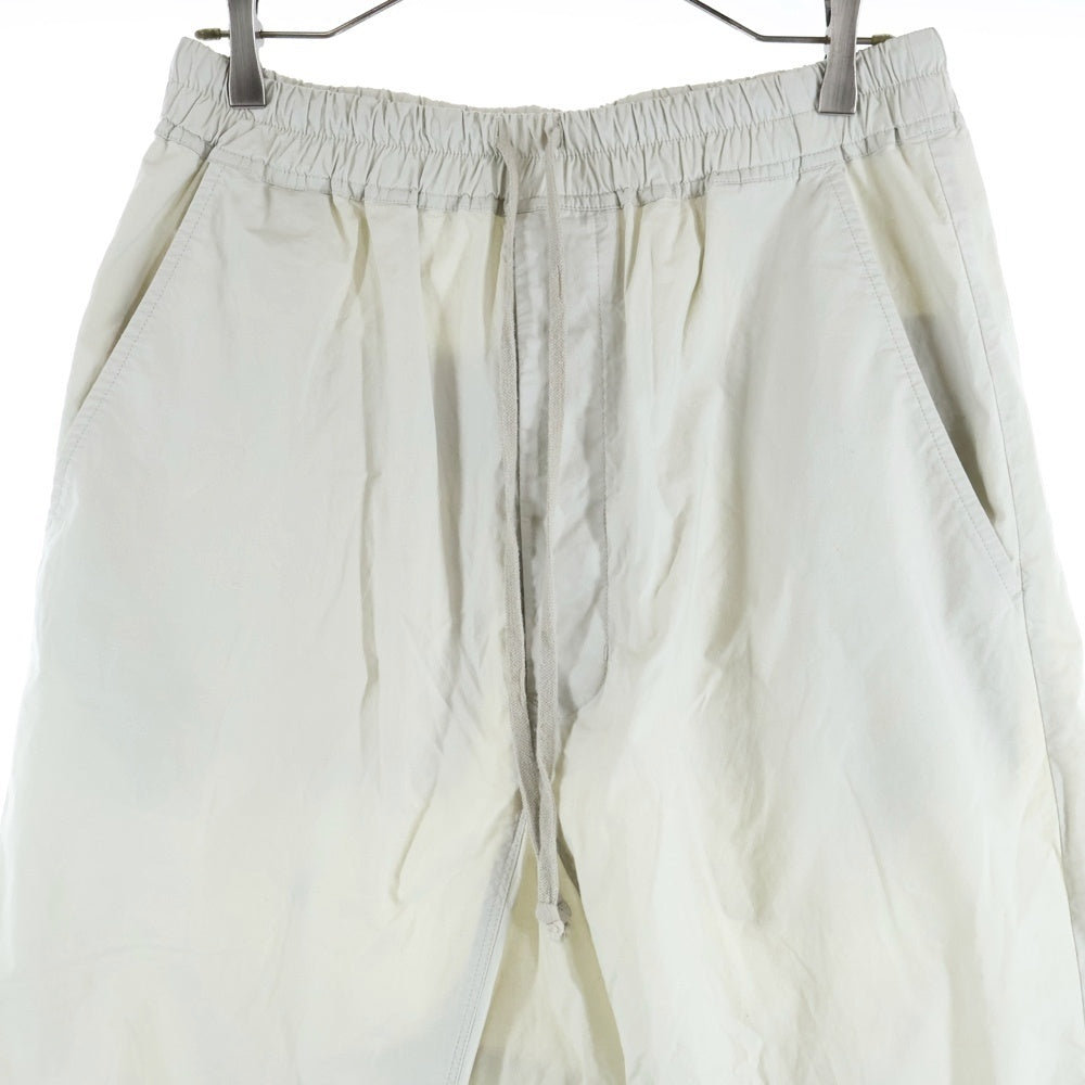 DRKSHDW(ダークシャドウ) 21SS Drawstring cropped pants ドローストリングクロップドパンツ サルエルパンツ ホワイト RU21S6381-P