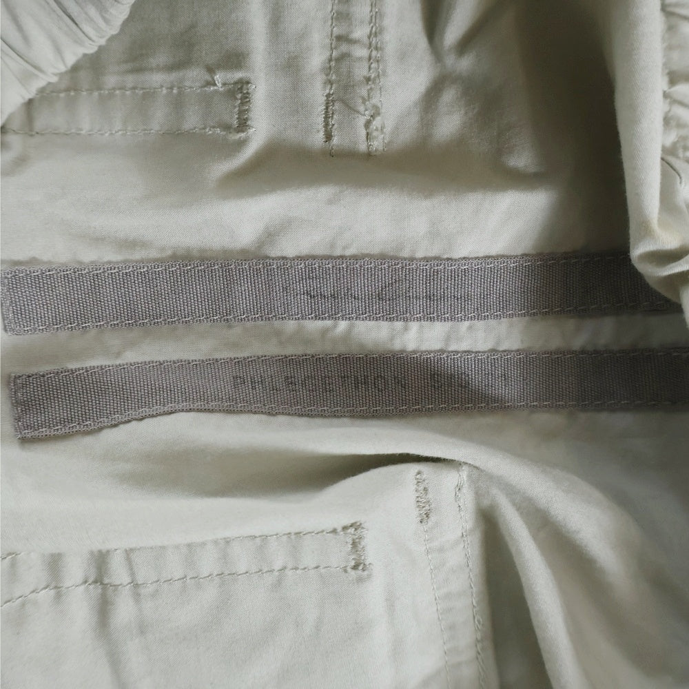 DRKSHDW(ダークシャドウ) 21SS Drawstring cropped pants ドローストリングクロップドパンツ サルエルパンツ ホワイト RU21S6381-P