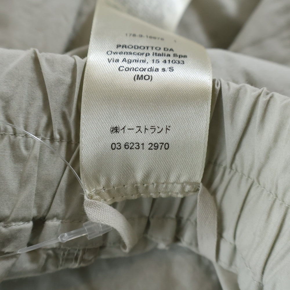 DRKSHDW(ダークシャドウ) 21SS Drawstring cropped pants ドローストリングクロップドパンツ サルエルパンツ ホワイト RU21S6381-P