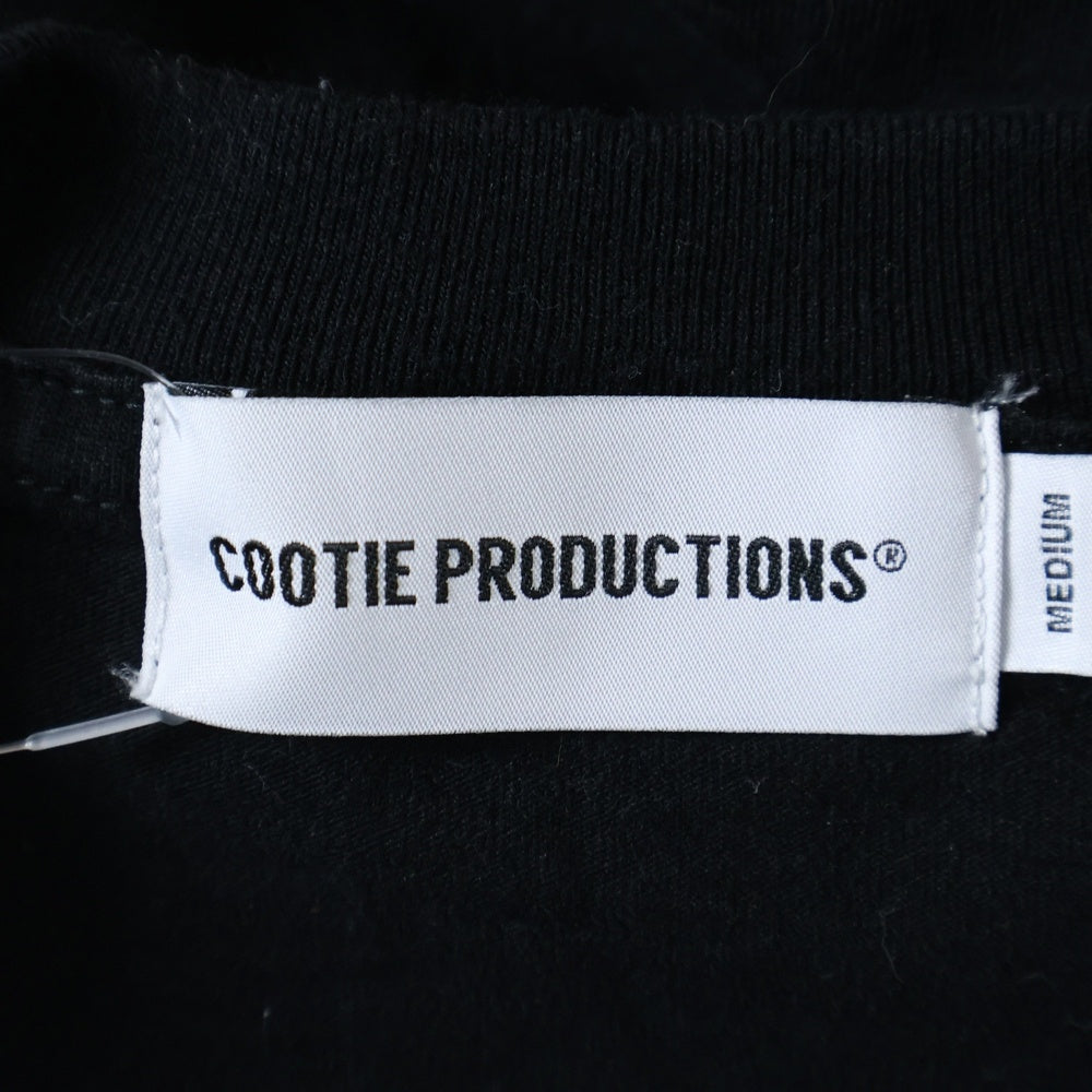 COOTIE PRODUCTIONS(クーティー プロダクションズ) DRY TECH JERSEY OVERSIZED S/S TEE 半袖 クルーネック Tシャツ ブラック