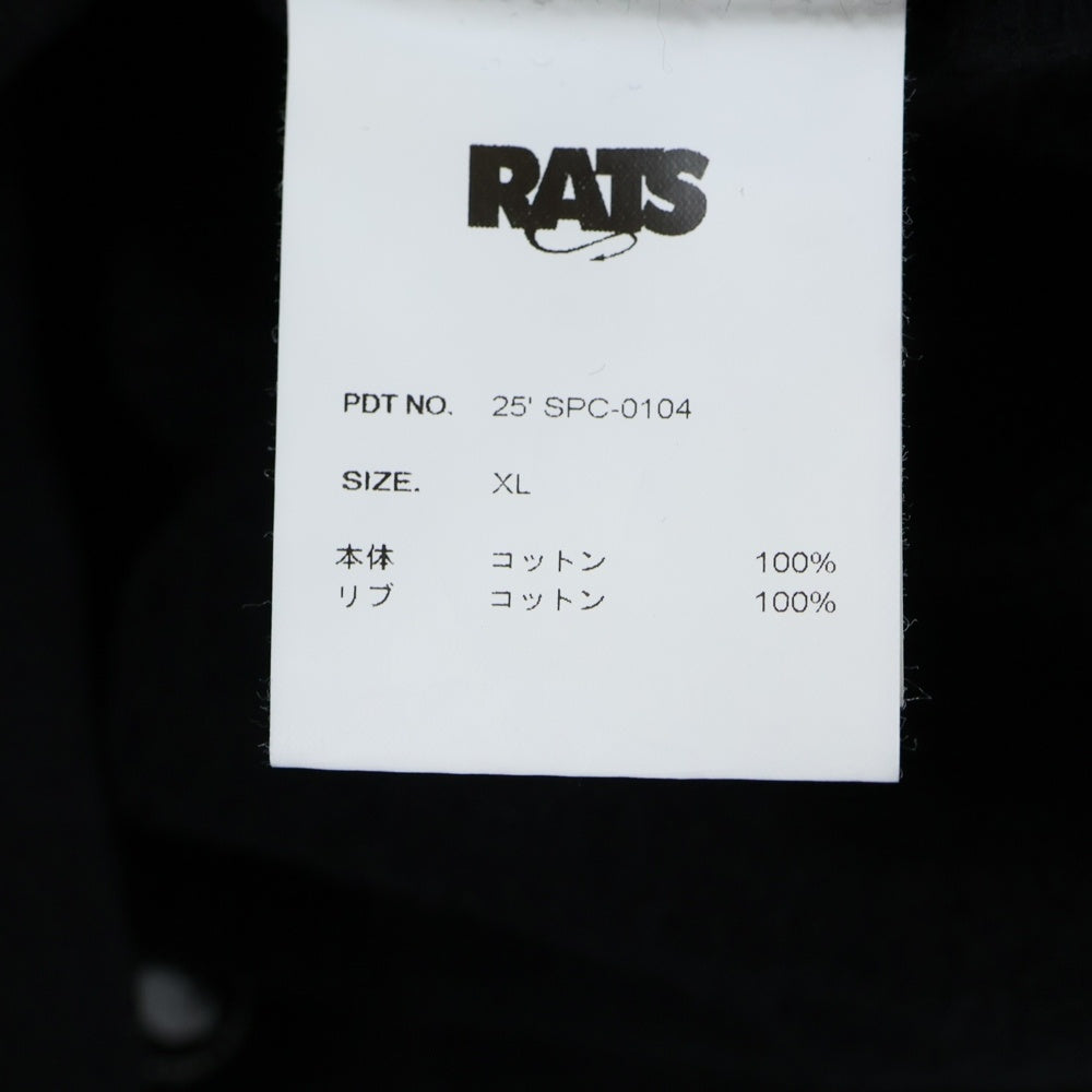NEIGHBORHOOD(ネイバーフッド) ×RATS ラッツ 20周年記念 両面プリント プルオーバーパーカー ブラック 25'SPH-0104