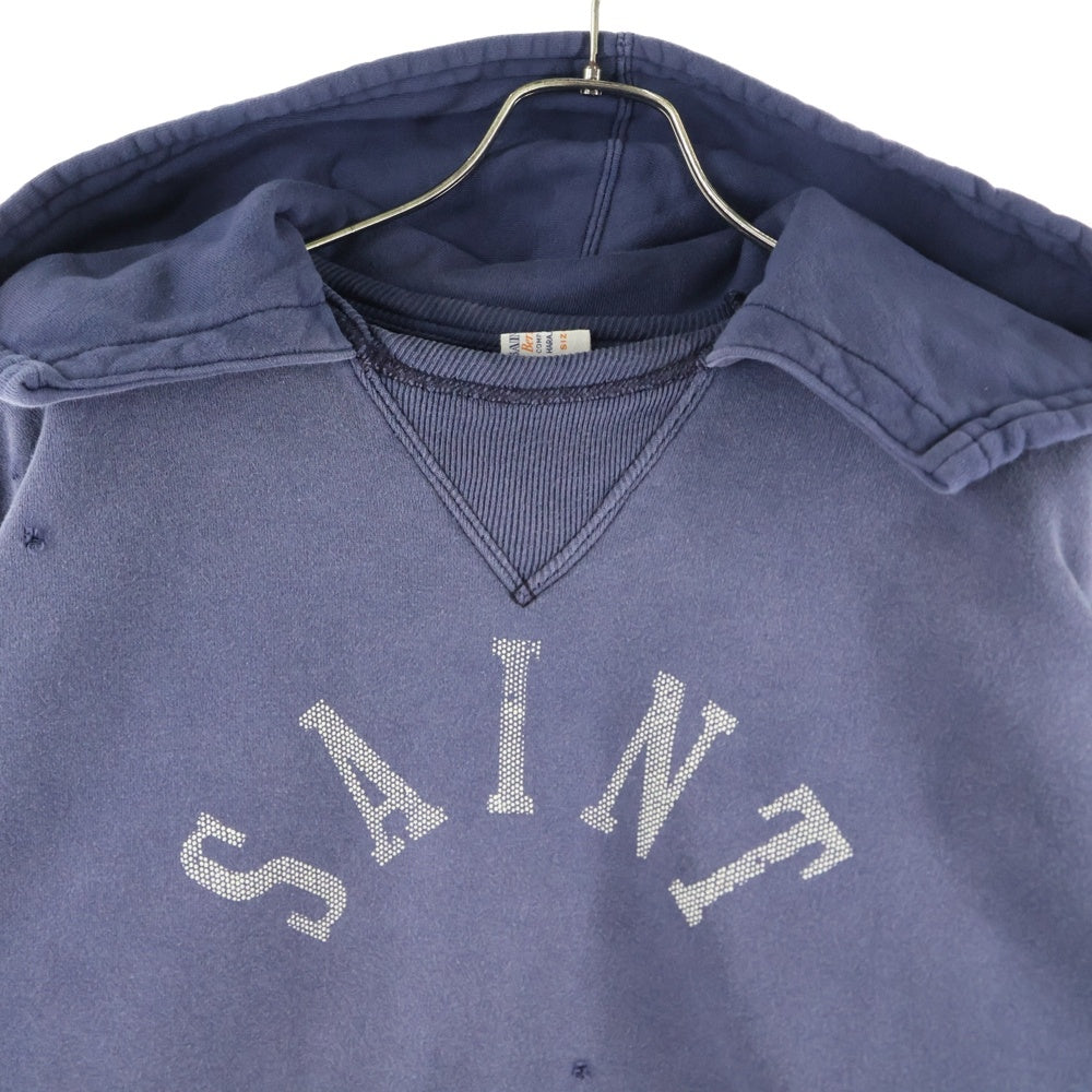 SAINT MICHAEL(セントマイケル) 23AW ×BerBerJin ベルベルジン コットン プルオーバーパーカー ネイビー SM-A23-0000-C15