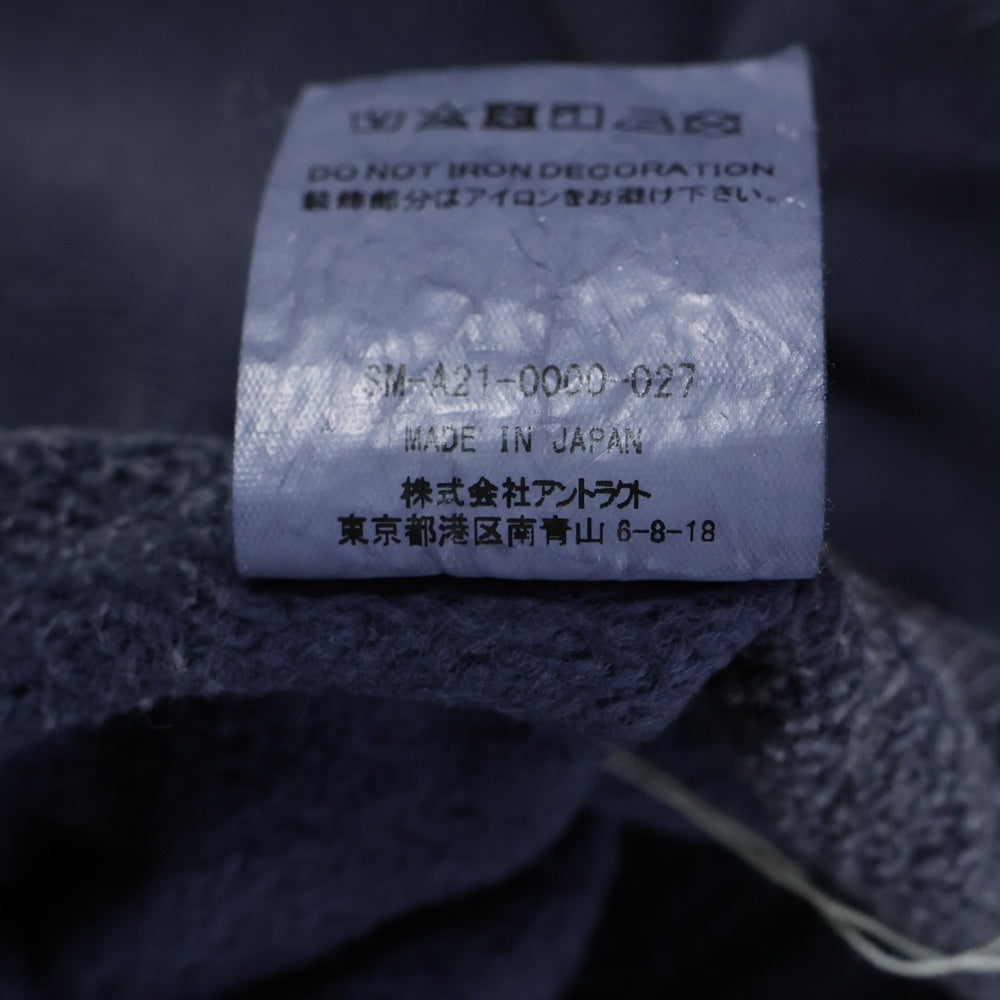 SAINT MICHAEL(セントマイケル) 21AW SKULL USED CREW NECK SWEAT スカルプリント ユーズド加工 クルーネックスウェットトレーナー SM-A21-0000-027