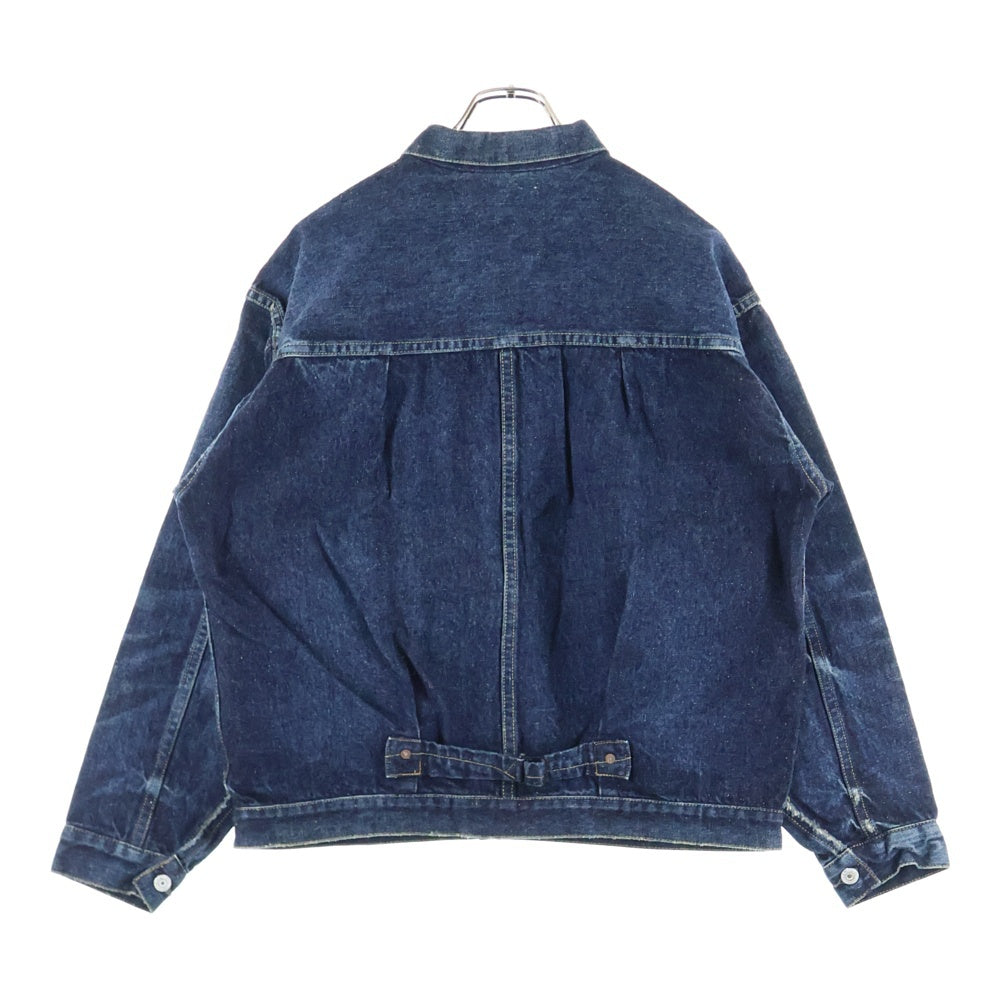 New Manual(ニュー マニュアル) #029 WW 2 LV T-BACK JACKET ONE-WASHED ウォッシュ加工 デニムジャケット インディゴ JK-YY-0015