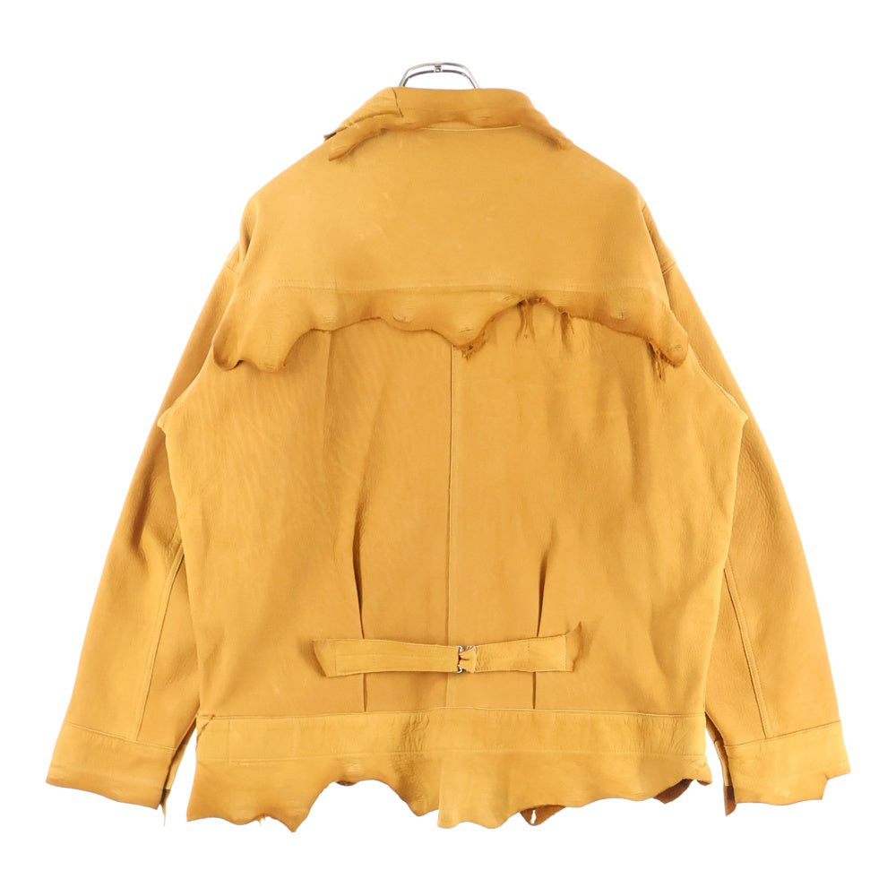 GOOD KARMA DEVELOPMENT(グッドカルマ ディベロップメント) DAVE ディアスキン レザー シャツジャケット キャメル