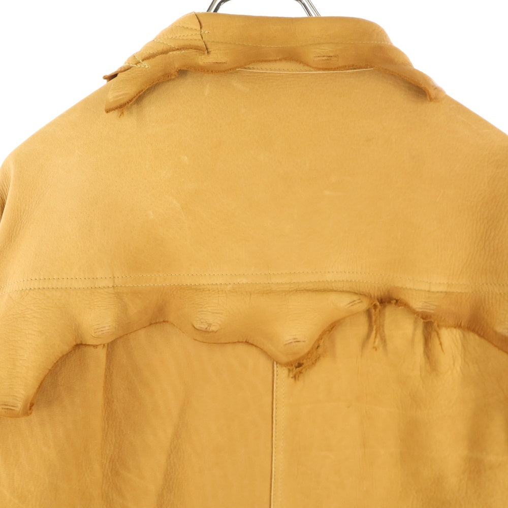 GOOD KARMA DEVELOPMENT(グッドカルマ ディベロップメント) DAVE ディアスキン レザー シャツジャケット キャメル