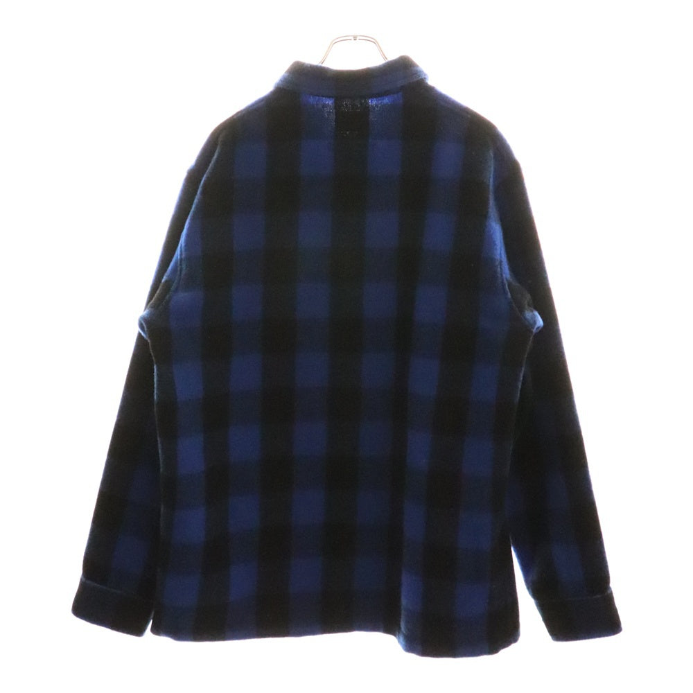MASSES(マシス) ×PORKCHOP WOOL JACKET ポークチョップ バッファロー チェック ウール ジャケット ブラック/ブルー
