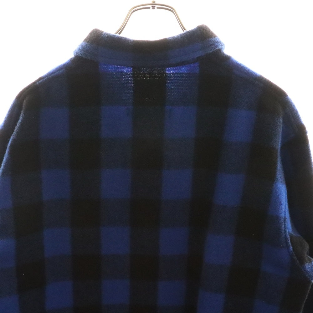 MASSES(マシス) ×PORKCHOP WOOL JACKET ポークチョップ バッファロー チェック ウール ジャケット ブラック/ブルー