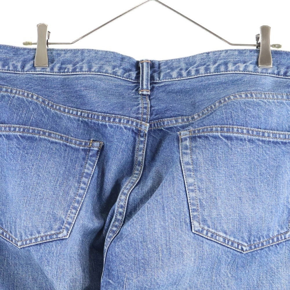 A.PRESSE(アプレッセ) Washed Denim Pants E BLEACH ウォッシュ加工 ストレート デニムパンツ インディゴ AP-4004
