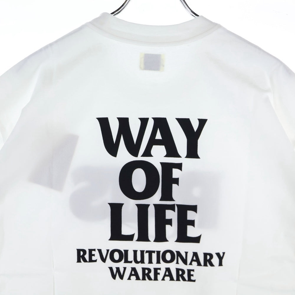 RATS(ラッツ) BOX LOGO WAY OF LIFE TEE フロントロゴプリント クルーネック 半袖Tシャツ ホワイト 24'SPT-0801