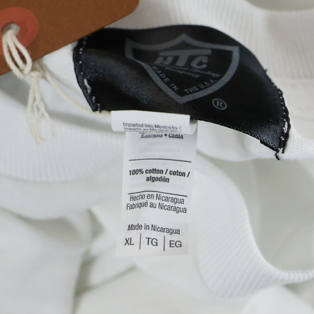 HTC(エイチティーシー) ×Standard California スタンダードカリフォルニア バックスタッズプリント クルーネック 長袖Tシャツ ホワイト