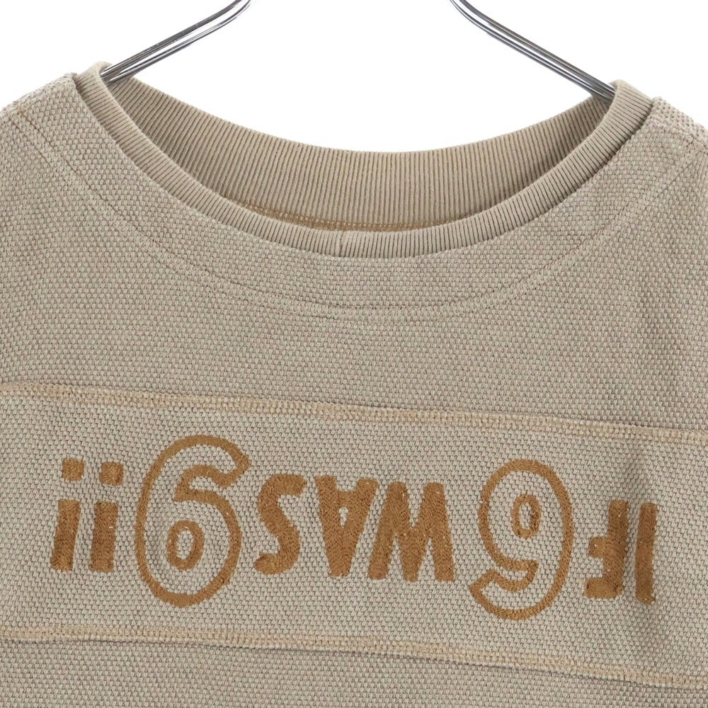 TENDERLOIN(テンダーロイン) MOSS STITCH NFL 鹿の子編み フットボール長袖シャツ ベージュ