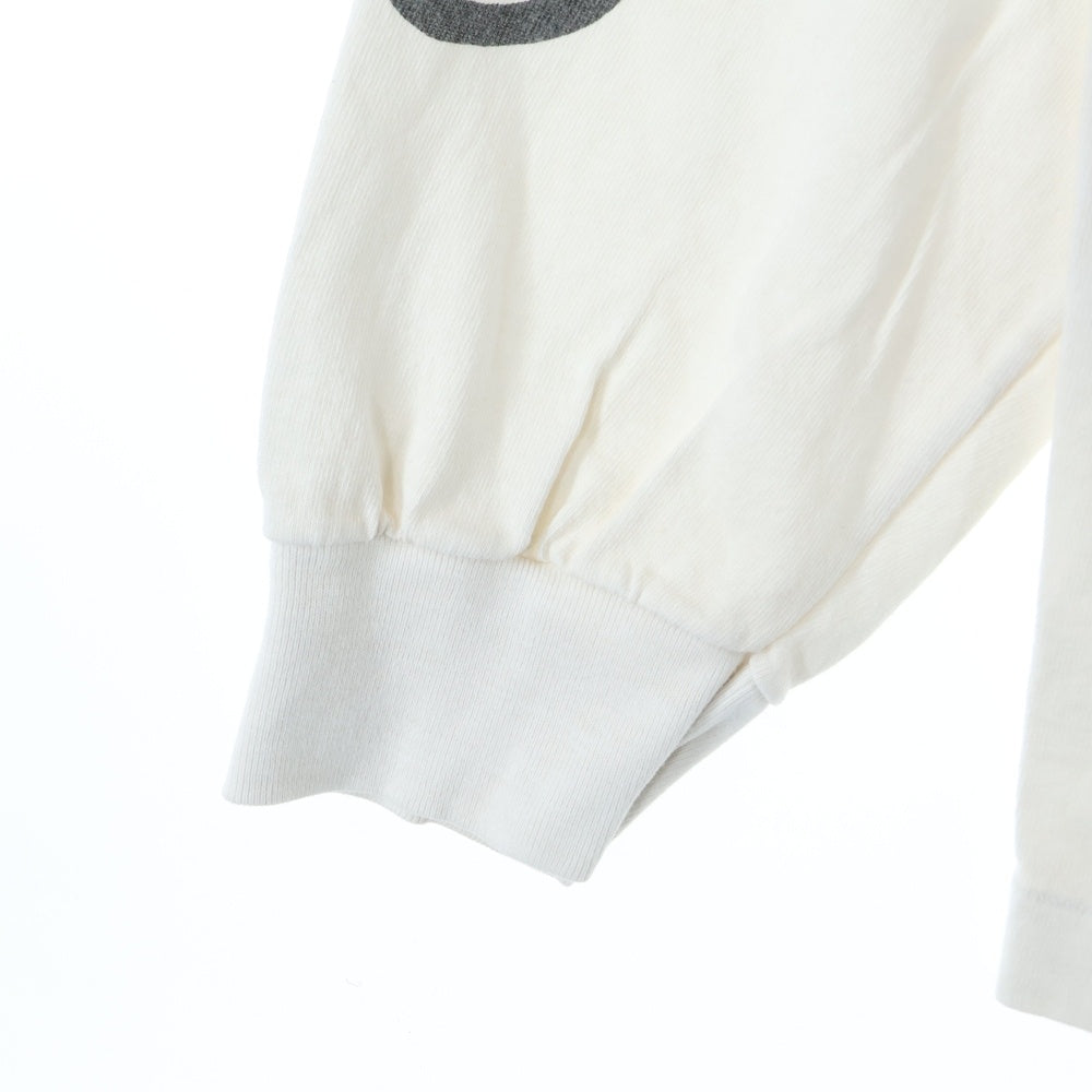 SAINT MICHAEL(セントマイケル) 24SS LS TEE PINK HEART WHITE クルーネック 長袖Tシャツ ホワイト SM-YS8-0000-020