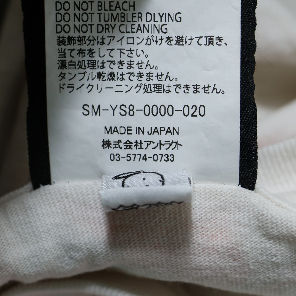 SAINT MICHAEL(セントマイケル) 24SS LS TEE PINK HEART WHITE クルーネック 長袖Tシャツ ホワイト SM-YS8-0000-020