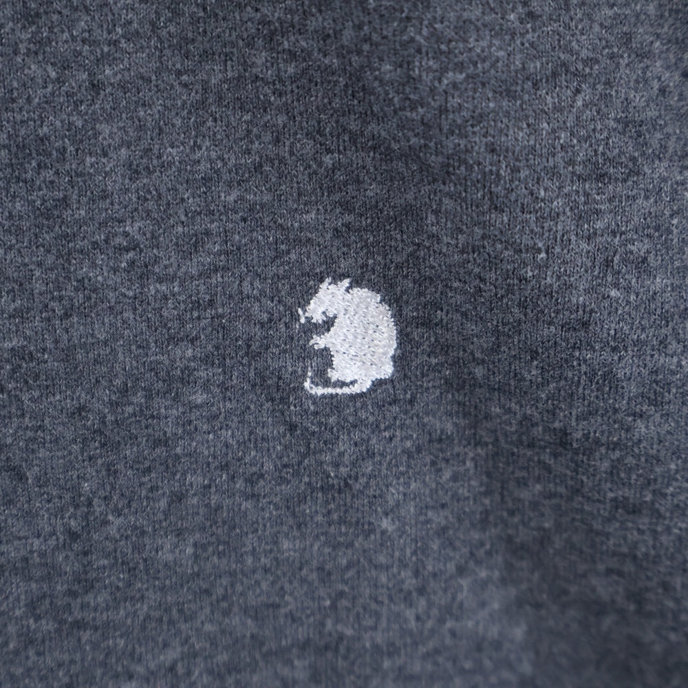 RATS(ラッツ) VARMINTS POCKET LS TEE バックプリント クルーネック 長袖Tシャツ グレー