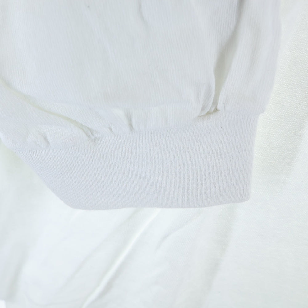 TENDERLOIN(テンダーロイン) 2D L/S TEE 両面プリント クルーネック 長袖Tシャツ ホワイト