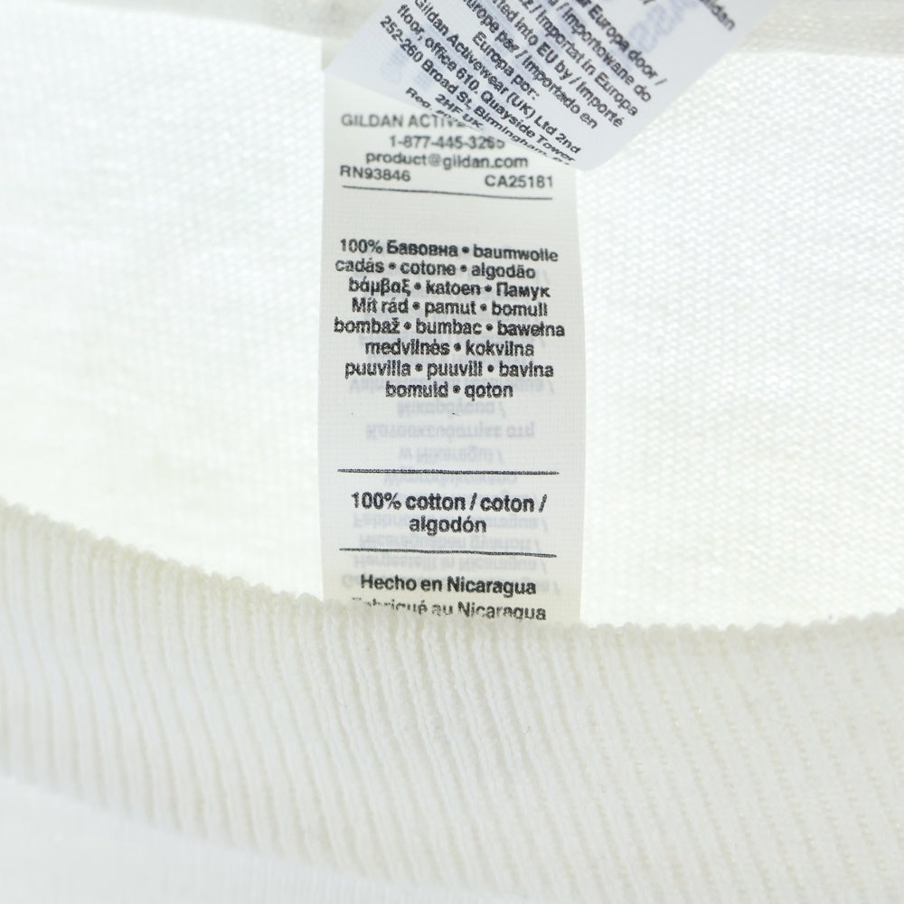 TENDERLOIN(テンダーロイン) 2D L/S TEE 両面プリント クルーネック 長袖Tシャツ ホワイト